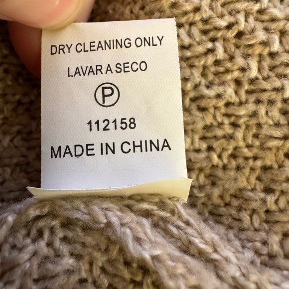 Pink Clover Oatmeal Textured Knit Sweater | Women’s XXL Neutral Beige - Picture 5 of 5